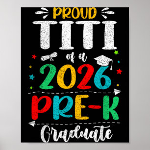 Affiche Fière Titi d'un élève de pré-maternelle 2026 garço