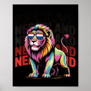 Affiche Fiers garçons Nederland Oranje Papa Pays-Bas Hup