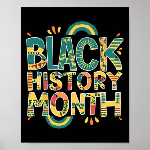 Affiche Fierté africaine hommes Mois de l'histoire des Noi