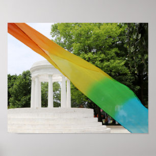 Affiche Fierté arc-en-ciel de Marshall Michigan