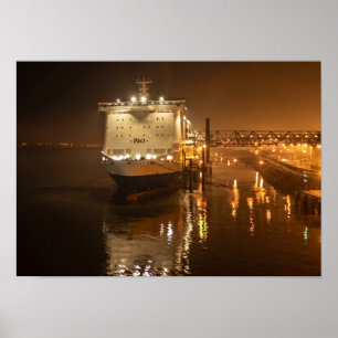 Affiche Fierté de Hull Ferry la nuit – Atmosphérique