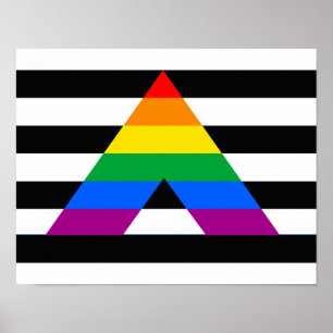 Affiche Fierté droite d'allié