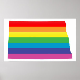 Affiche fierté du dakota du nord.