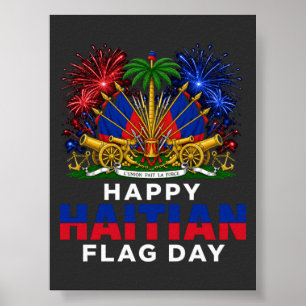 Affiche Fierté du Jour du Drapeau Haïtien – Conception Ayi