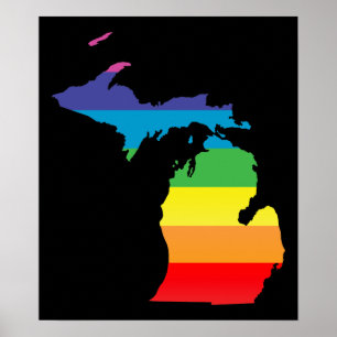 Affiche fierté du Michigan