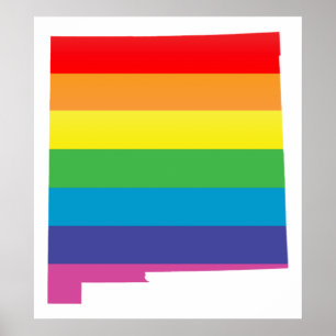 Affiche fierté du nouveau-mexique.