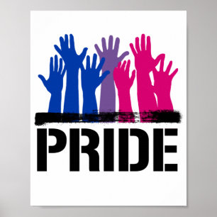 Affiche Fierté ensemble bisexuelle