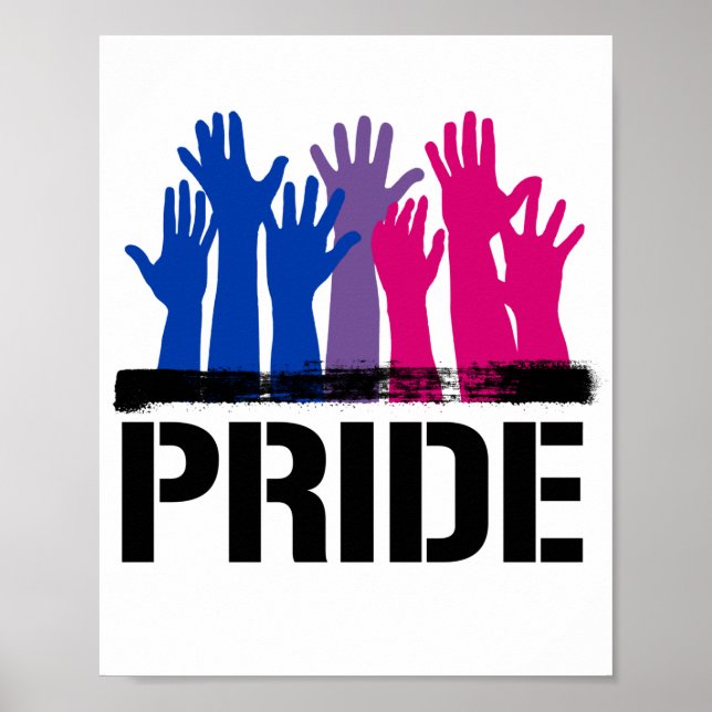 Affiche Fierté ensemble bisexuelle (Devant)