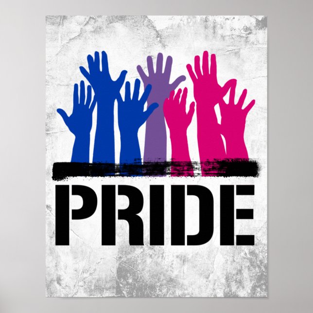 Affiche Fierté ensemble bisexuelle (Devant)
