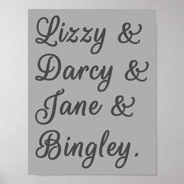 Affiche Fierté et préjugés Couples I (Devant)