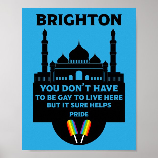 Affiche Fierté gay de Brighton (Devant)