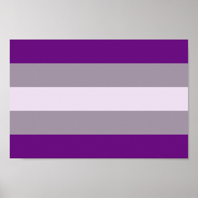 Affiche Fierté grise sexuelle (Devant)