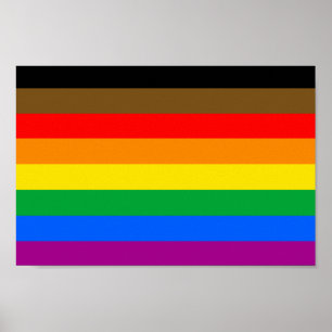 Affiche FIERTE INCLUSIVE LGBT (Fierté des gens de couleur)