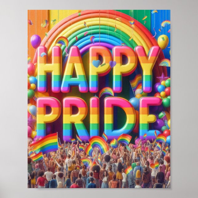 Affiche Fierté LGBTQ+ (Devant)