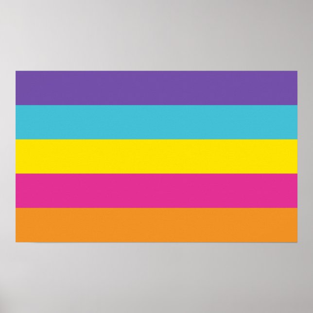 Affiche Fierté non binaire de genre (Devant)