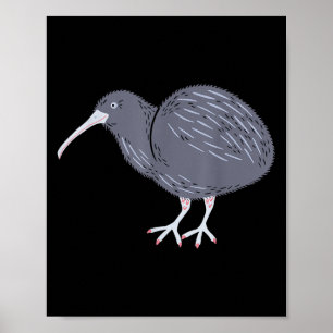 Affiche Fierté Nouvelle-Zélande Oiseau Kiwi Cadeau Nouvell