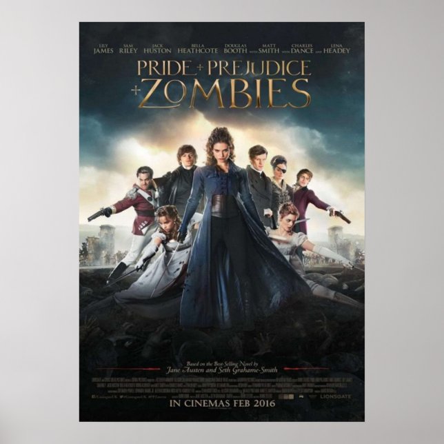 Affiche Fierté, préjugés et zombies (Devant)