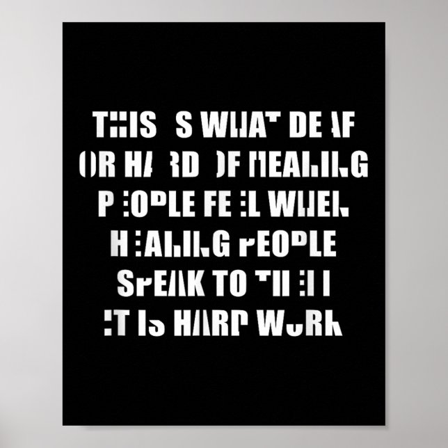 Affiche Fierté Sourde Écouter Est Un Travail Difficile Lan (Devant)