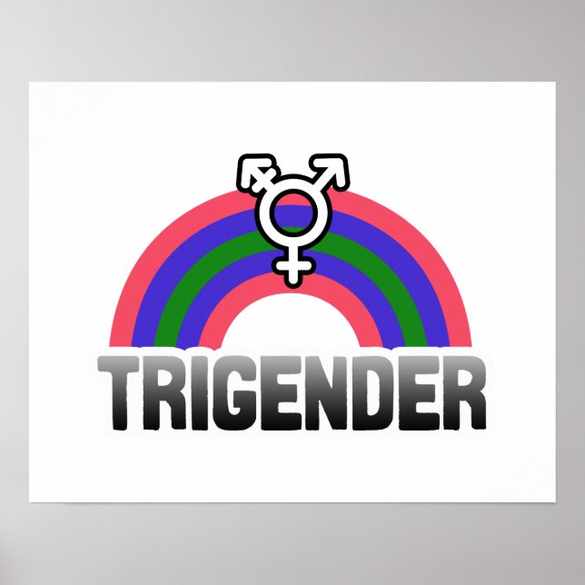 Affiche Fierté trigender (Devant)