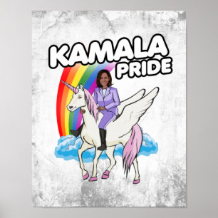 AFFICHE FIERTÉ UNICORNE DE KAMALA HARRIS