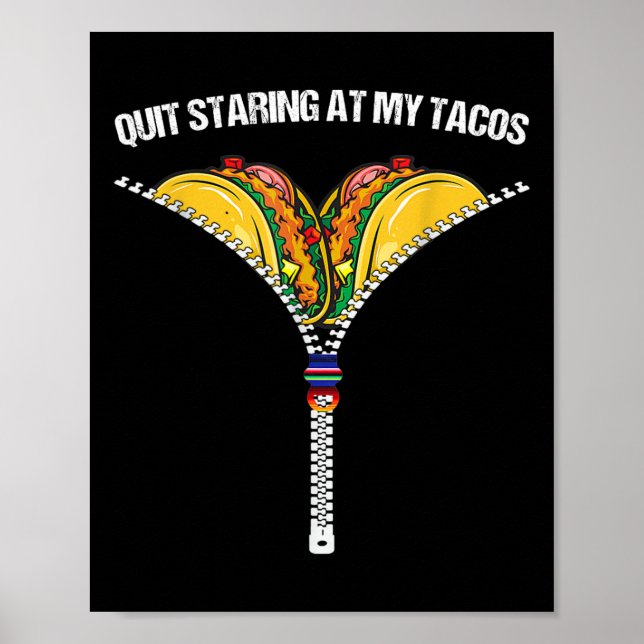 Affiche Fiesta Cinco De Mayo Drôle Quit Mexicain Commencer (Devant)