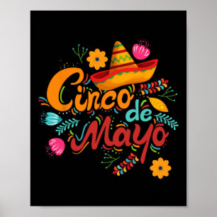 Affiche Fiesta Cinco De Mayo Fête Correspondant Hommes Mex