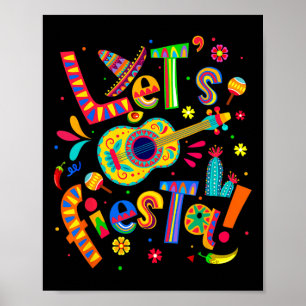 Affiche Fiesta Cinco De Mayo Parti Mexicain Guitare Me