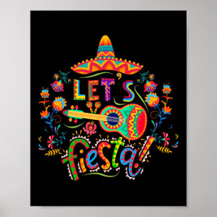 Affiche Fiesta Cinco De Mayo Parti Mexicain Taco Guit