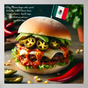 Affiche Fiesta Firecracker Burger