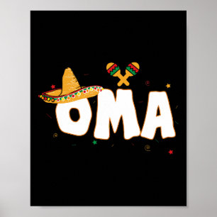 Affiche Fiesta Parti Mexicain Cinco De Mayo Oma Grandma