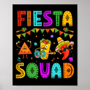 Affiche Fiesta Squad Cinco De Mayo Party Festival mexicain