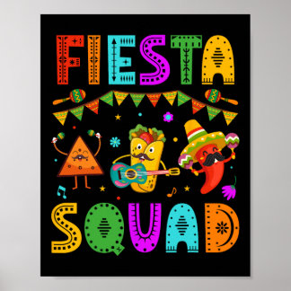 Affiche Fiesta Squad Cinco De Mayo Party Festival mexicain