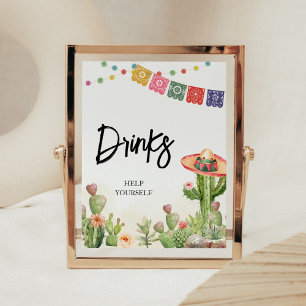 Affiche Fiesta Taco 'Bout Baby shower Boissons