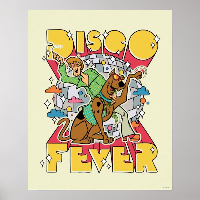 Affiche Fièvre de Disco avec Scooby et Shaggy (Devant)