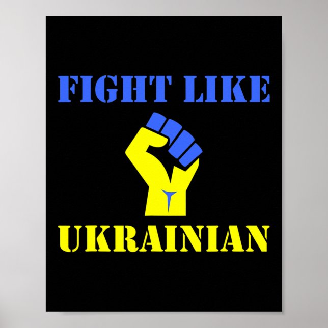 Affiche Fight Like Ukrainian  (Devant)