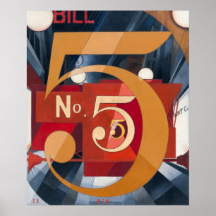 Affiche Figure 5 en or ,Peinture célèbre