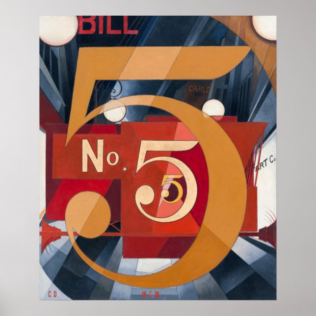 Affiche Figure 5 en or ,Peinture célèbre (Devant)