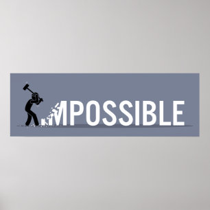 Affiche Figure de bâche rendant impossible