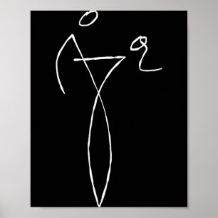 Affiche Figure graphique bâton