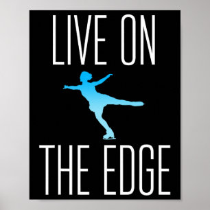 Affiche Figure Patinage Cadeau glace patinage Cadeau patin