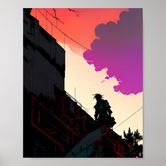 Affiche Figure solitaire