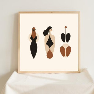 Affiche Figures de Fleur Silencieuse