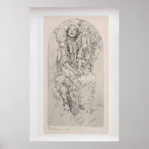 Affiche Figures Décoratives 8 par Alphonse Mucha Vintage