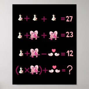 Affiche Figures Équation Mathématique Professeur Algèbre O
