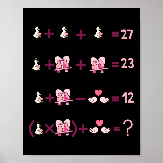 Affiche Figures Équation Mathématique Professeur Algèbre O (Devant)