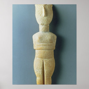 Affiche figurine féminine, début Cycladique, c.2800-2300 a