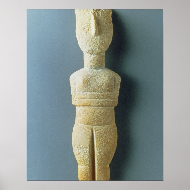 Affiche figurine féminine, début Cycladique, c.2800-2300 a (Devant)