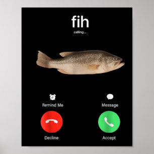 Affiche Fih Appel Me Rappel Message Refuser Accepter Télép