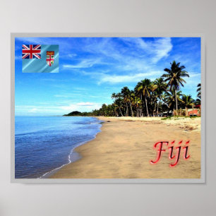 Affiche Fiji -  Beach -
