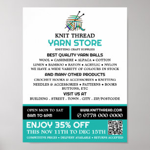 Affiche Fil Abstrait, Tricot, Fil